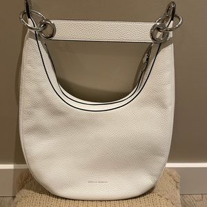 Rebecca Minkoff Sofia White Pebble Leather Hobo